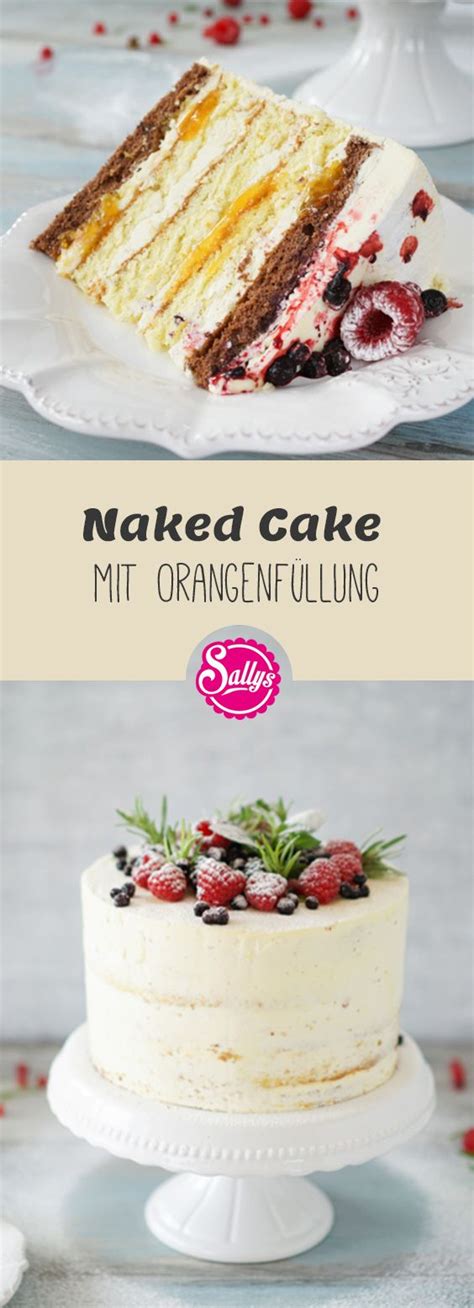 Aufgeschnittene Torte mit Orangenfüllung