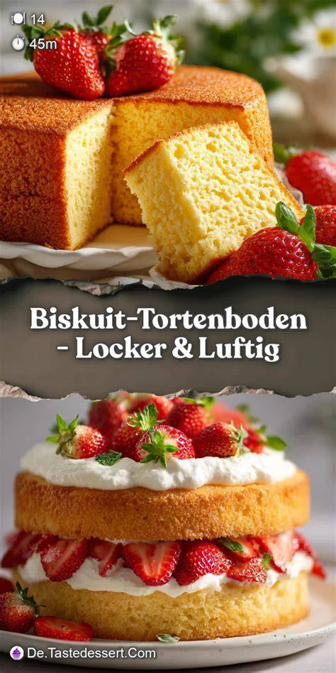 Aufgeschnittener Biskuit luftig locker