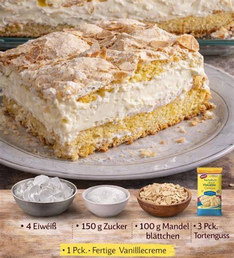 Aufgeschnittener Karpatka mit cremiger Vanillefüllung