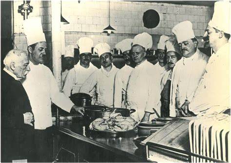 Auguste Escoffier und Nellie Melba - historische Darstellung