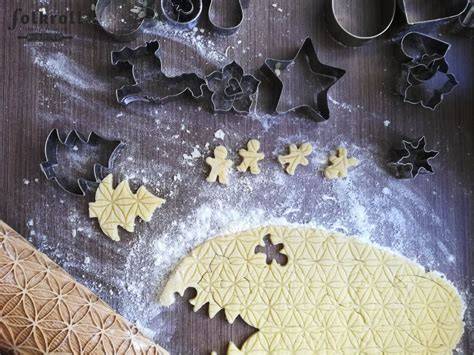 Ausstecher und Teigrollen für Terrassenplätzchen