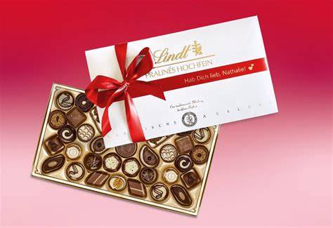 Auswahl Lindt Pralinen und Geschenkboxen