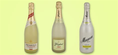 Auswahl alkoholfreier Sektflaschen: Marken und Stile