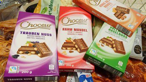 Auswahl an Choceur Schokoladentafeln