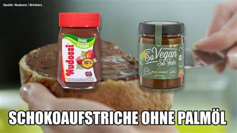 Auswahl palmölfreier Schokoaufstriche