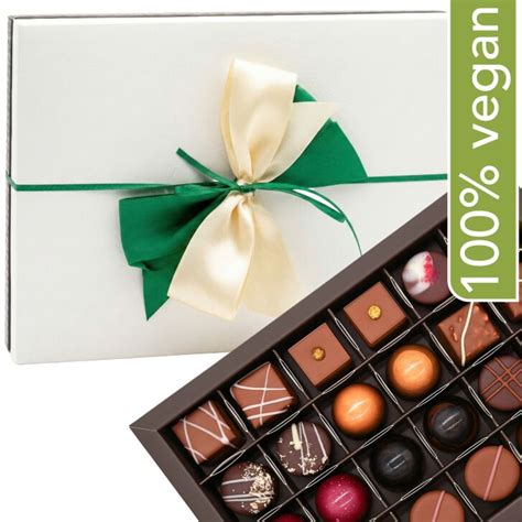 Auswahl veganer Chocolates und Pralinen