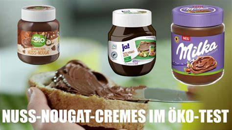 Auswahl veganer Nuss-Nougat-Cremes im Regal