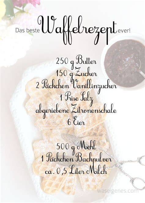 Authentisches Waffelrezept mit Zutaten