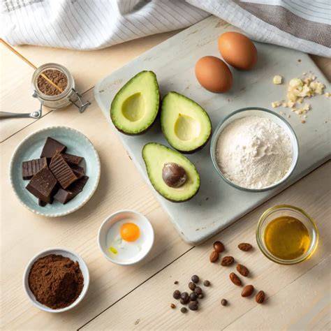 Avocado und Schokolade Zutaten