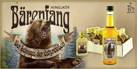 Bärenfang Honiglikör in Flaschen