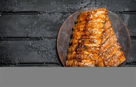 BBQ Ribs Honig-Senf-Glasur auf dem Grill