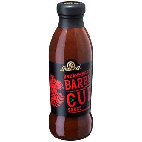 BBQ Sauce mit Orangennote in Glasflasche