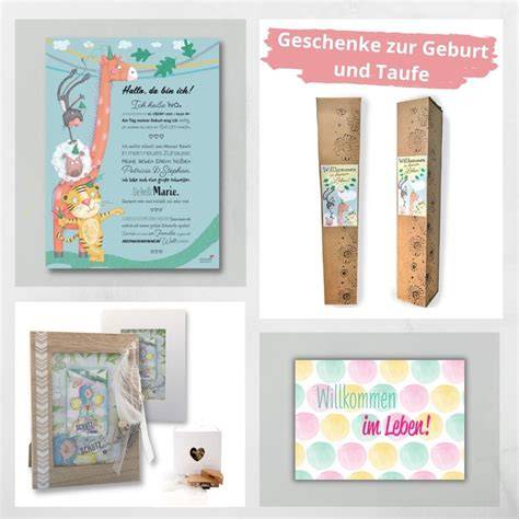BabyGlück Geschenke zur Geburt und Taufe
