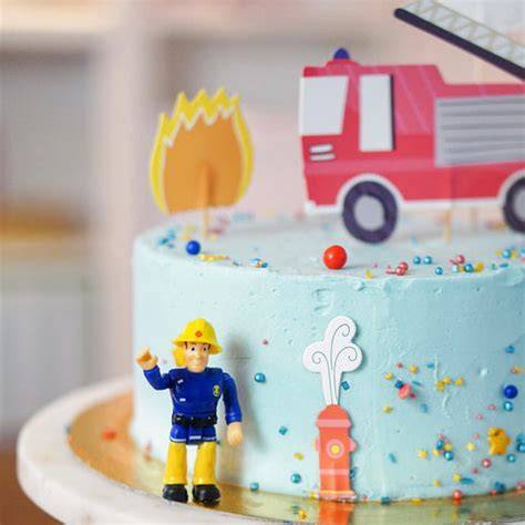 Backanleitung Schritt für Schritt Feuerwehrmann Sam Torte