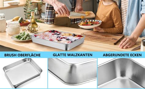 Backblech mit Kuchen - richtige Größe und Vorbereitung