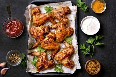 Backblech mit chicken wings