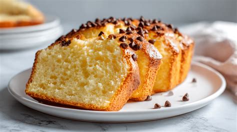 Backblech mit frisch gebackenem Rührkuchen