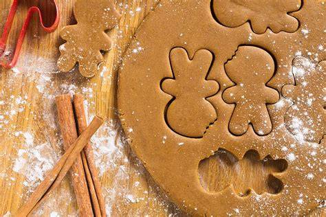 Backen von Lebkuchenteig auf dem Blech, Backschritte