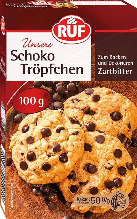 Backfeste Schokolade in Cookies
