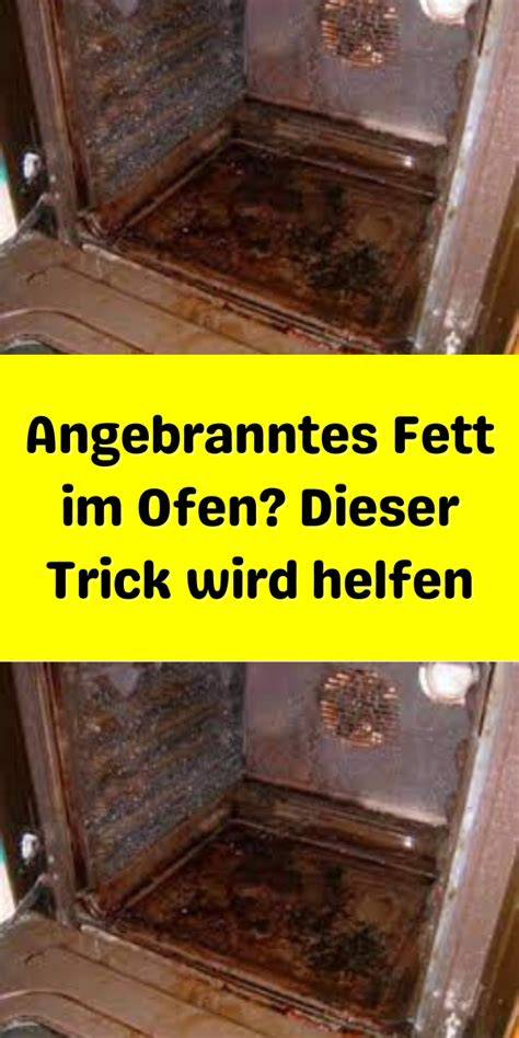 Backform mit heißem Fett im Ofen