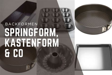 Backform-Sortiment: Springform, Kastenform, Muffinform