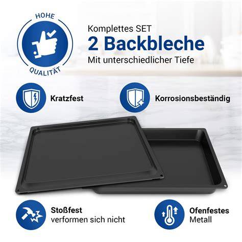 Backformen: Blech vs. Fettpfanne, Höhenvergleich