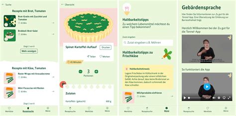 Backformen-Kalkulator - Beispielhafte App-Nutzung