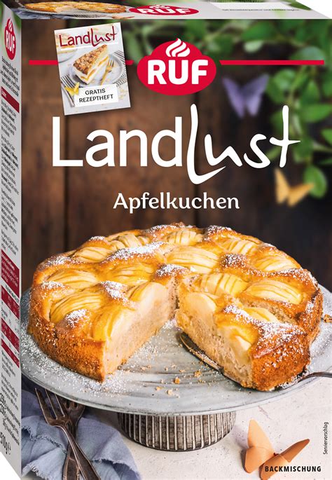 Backmischung für Apfelkuchen - Zutaten und Verpackung