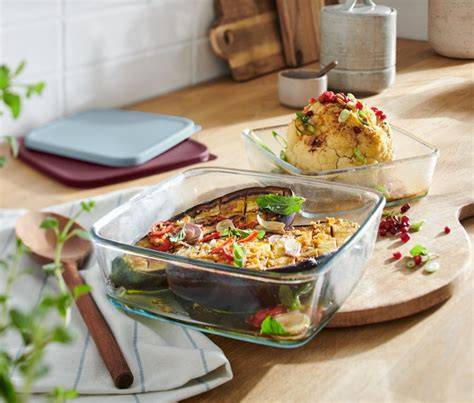 Backofen-Wasserbad mit Auflaufformen