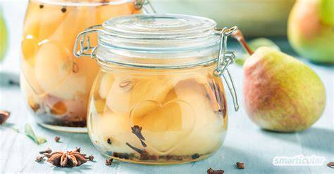 Backprozess: Apfel und Birnen verarbeiten