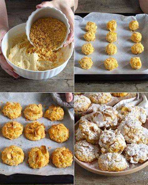 Backprozess: Cornflakes-Kekse im Ofen