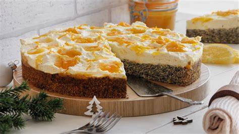 Backprozess Mohn-Orangen-Torte, Vorbereitung und Marmorierung