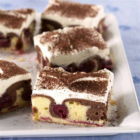 Backprozess und Tricks für frische Blechkuchen - schematische Darstellung