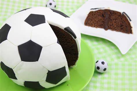 Backutensilien für Fussball Kuchen