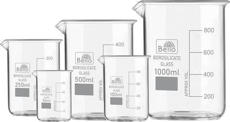 Backzeiten nach Glasvolumen: 100-150 ml, 250 ml, 500 ml, 1 l