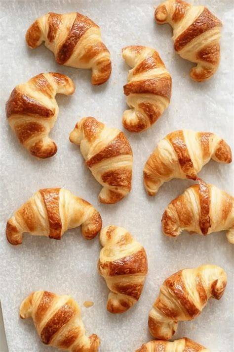 Backzeiten-Chart für Mini-Croissants