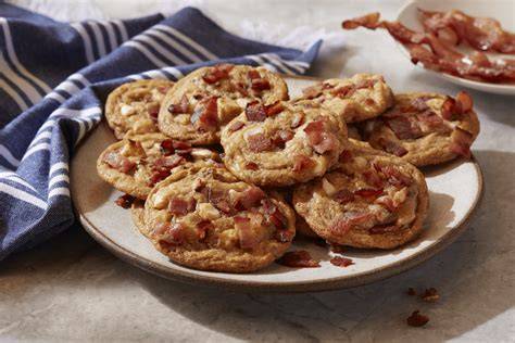 Bacon Chocolate Cookies auf Backblech