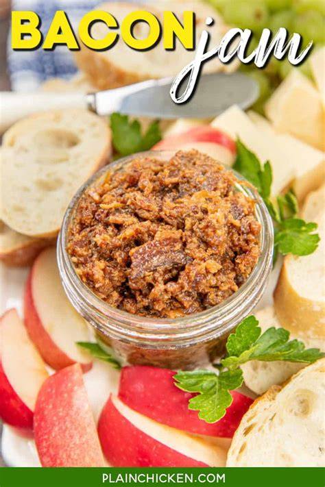 Bacon Jam Zutaten und fertig eingemachte Gläser