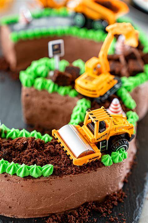 Bagger Torte und Baustellen-Geburtstagskuchen - Zutaten und Zubehör
