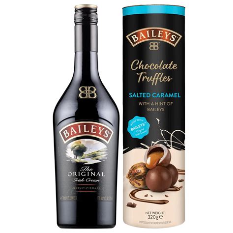 Baileys Pralinenpackung und Schokoladentafel
