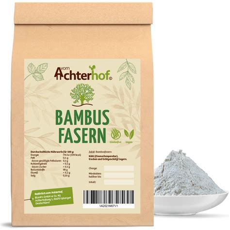 Bambusfasern Pulver in Schüssel