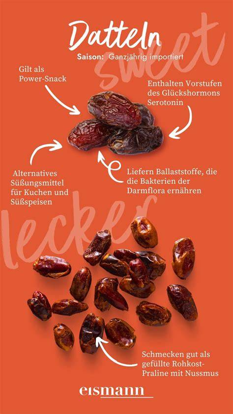 Banane, Apfelmark, getrocknete Datteln als natürliche Süßungsmittel für Kekse