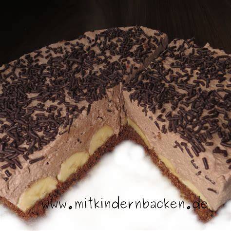 Bananen Sahne Torte mit veganem Geliermittel