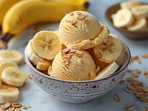 Bananen als Superfood-Basis für veganes Eis