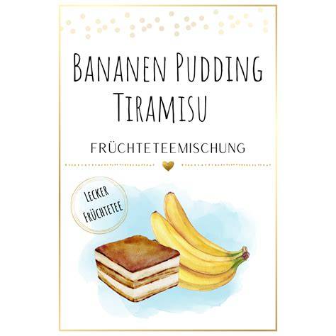 Bananen-Pudding-Tiramisu Früchtetee - Zutatenvisualisierung