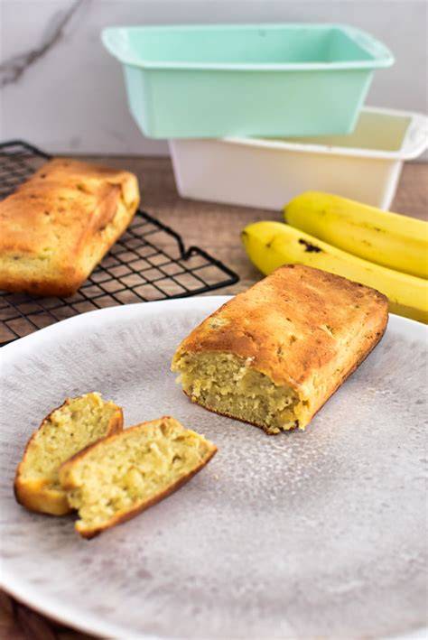 Bananenbrot im Backofen, Schritt-für-Schritt-Illustration