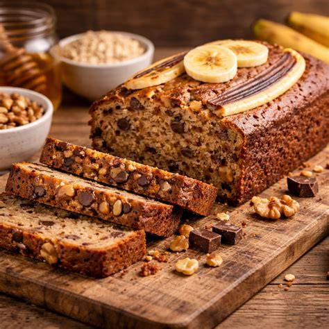 Bananenbrot in Kastenform frisch aus dem Ofen