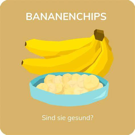 Bananenchips als gesunder Snack - Infografik Nährstoffe