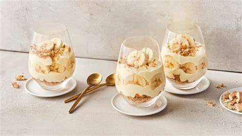 Bananenpudding mit Vanille und Honig
