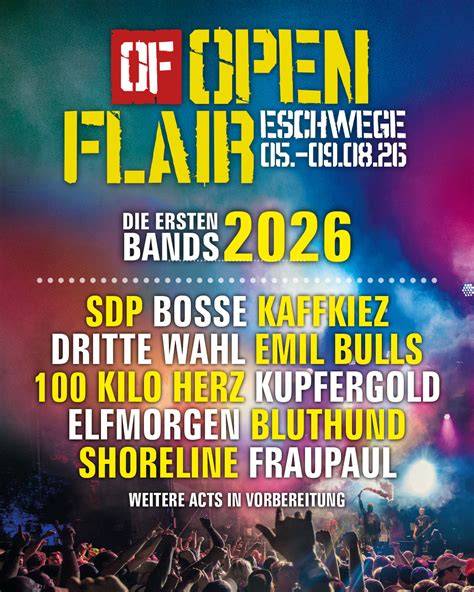 Bandfoto live auf dem Open Flair Festival